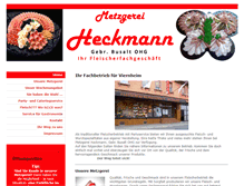 Tablet Screenshot of heckmann-fleischerfachgeschaeft.de